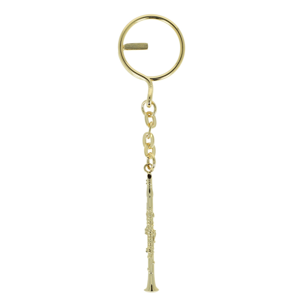Key fob CLARINET gold-plated