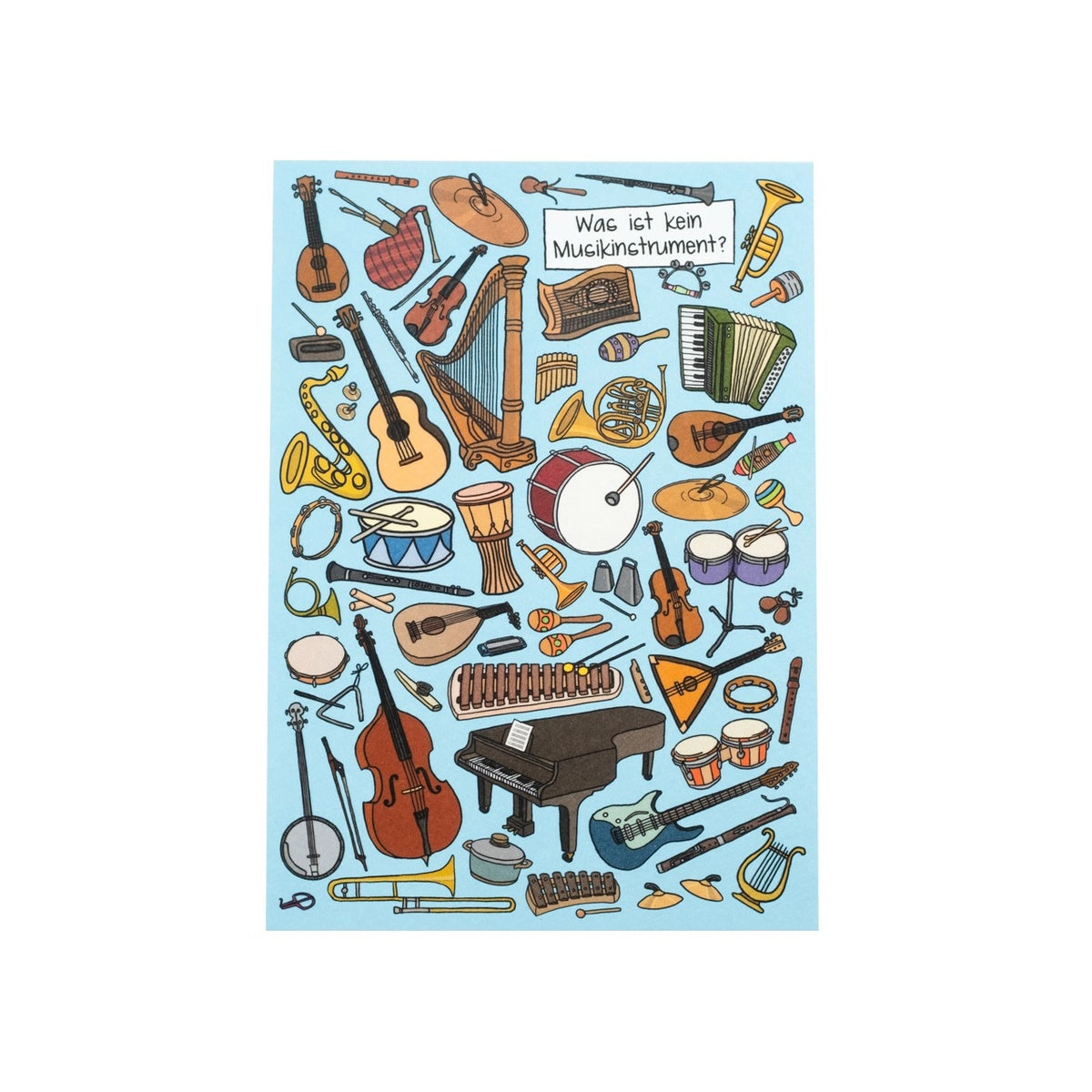Postkarte Was ist kein Instrument View 1
