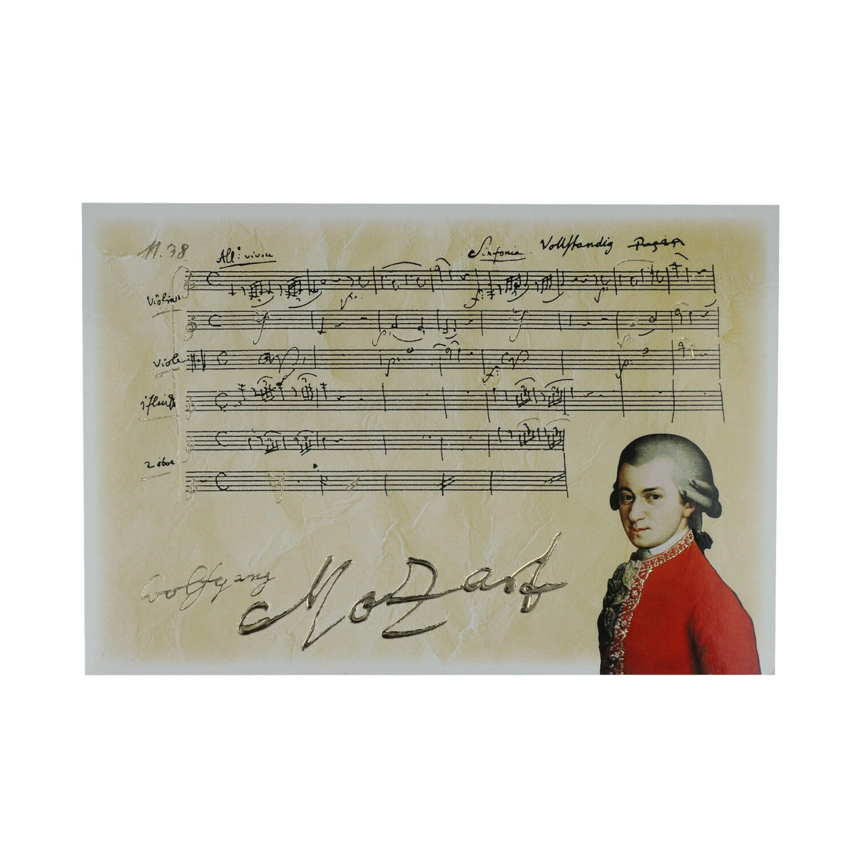 Postkarte -Sinfonie Mozart View 1