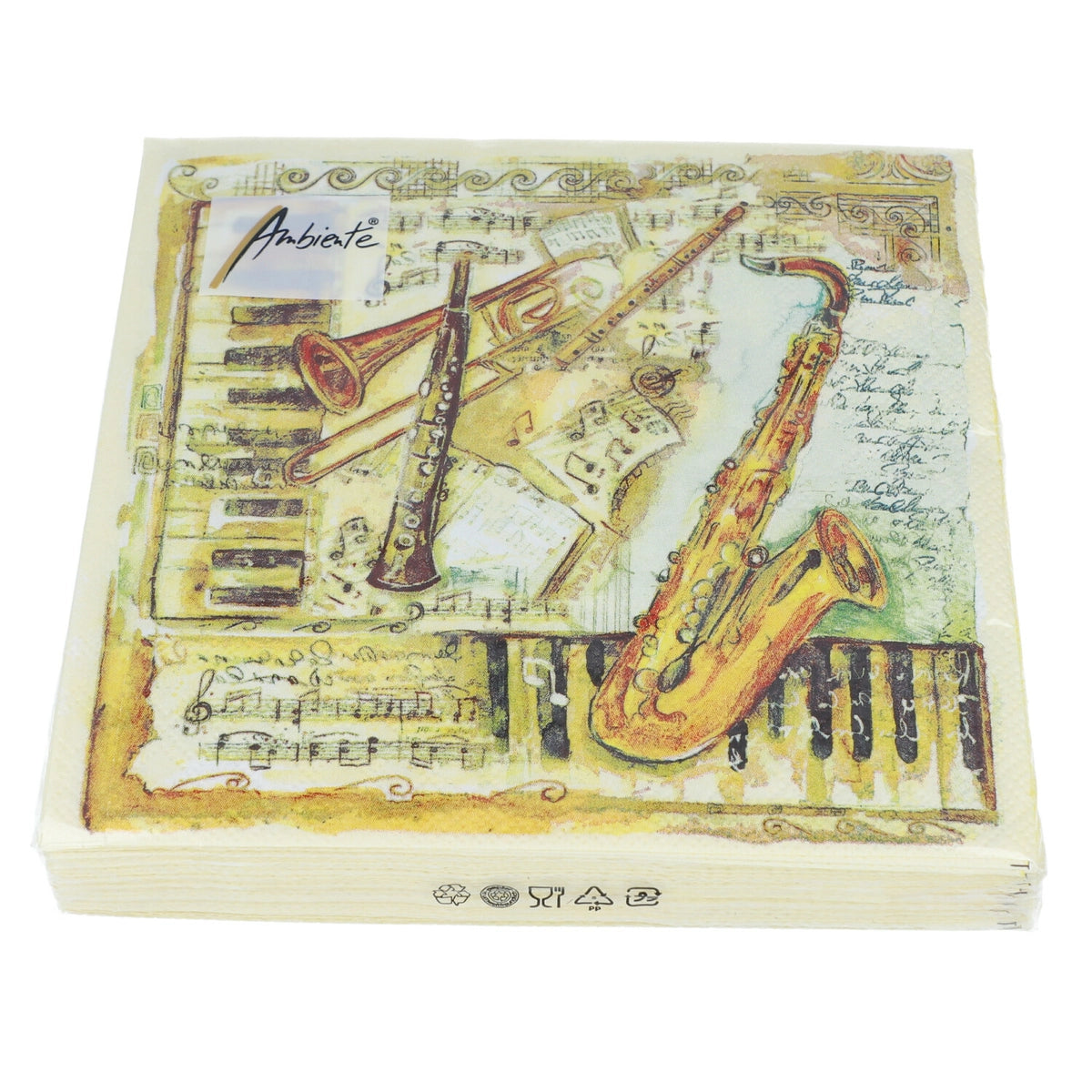 Napkins Instruments,Keys,Notes