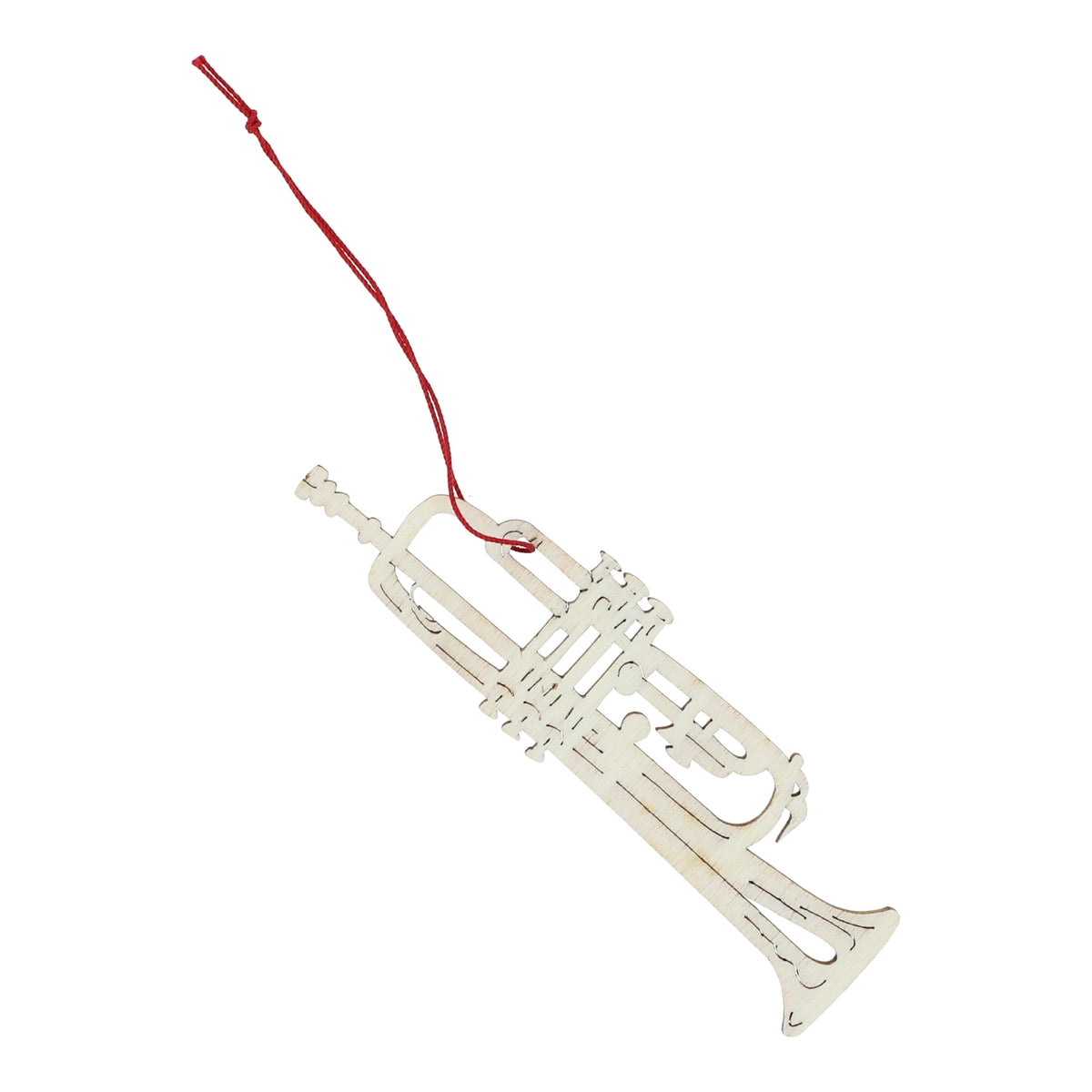 Poplar wood trumpet pendant