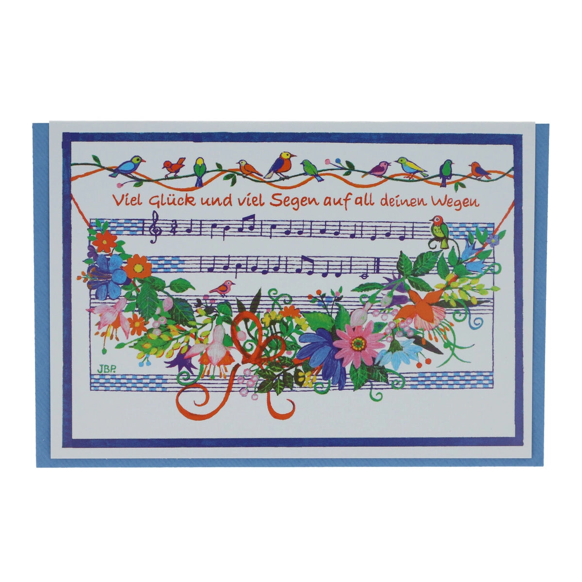 Good luck and blessings postcard