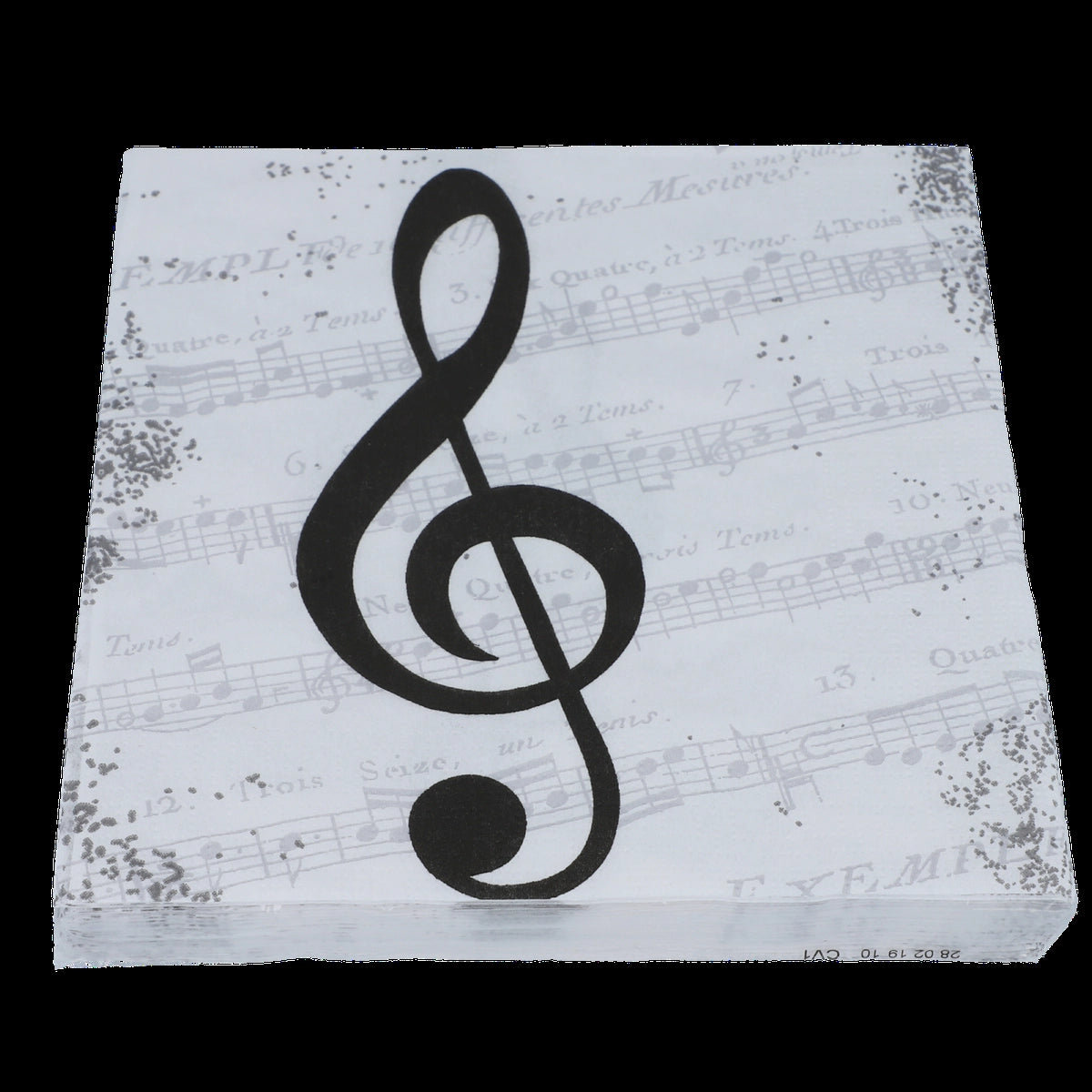 Napkins I Love music black
