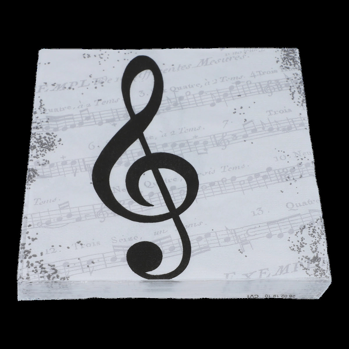 Napkins I Love music black