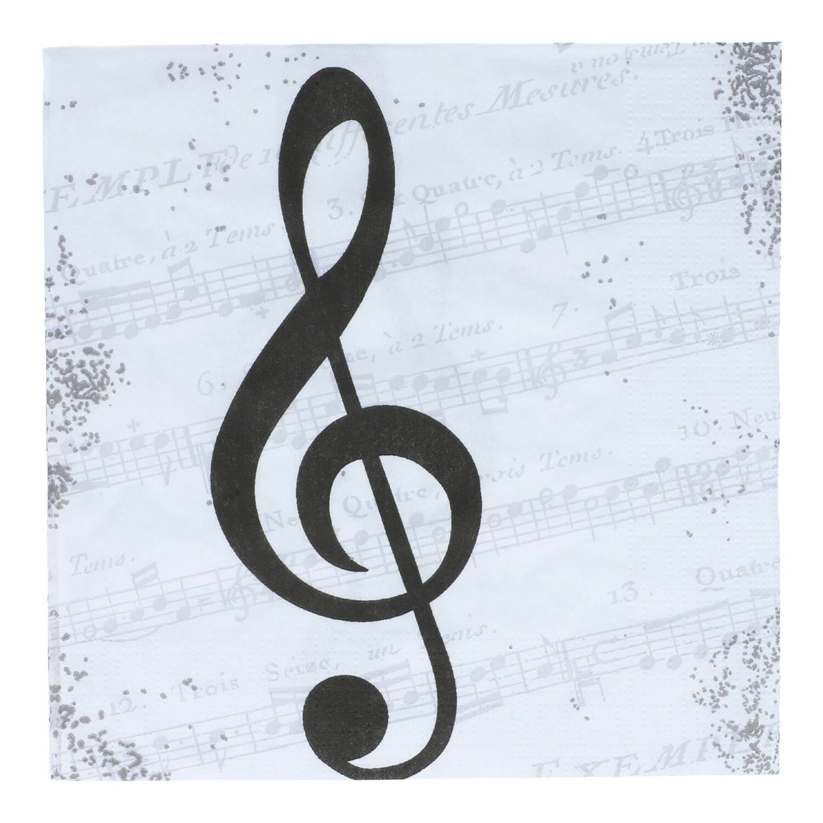 Napkins I Love music black