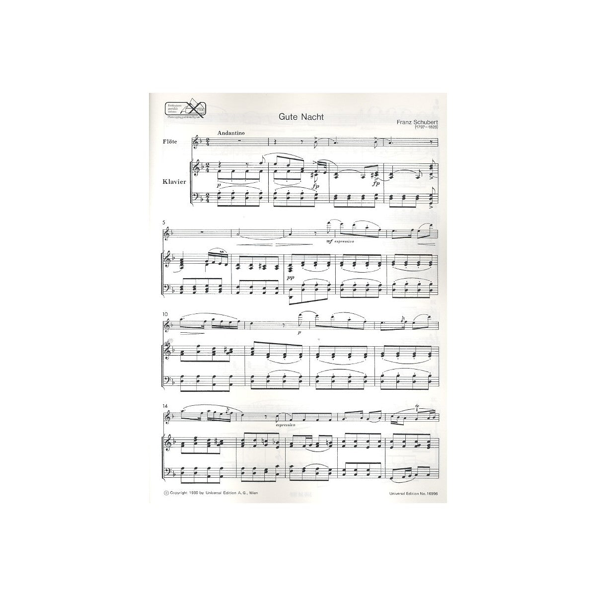 Schubert, 6 Lieder View 2