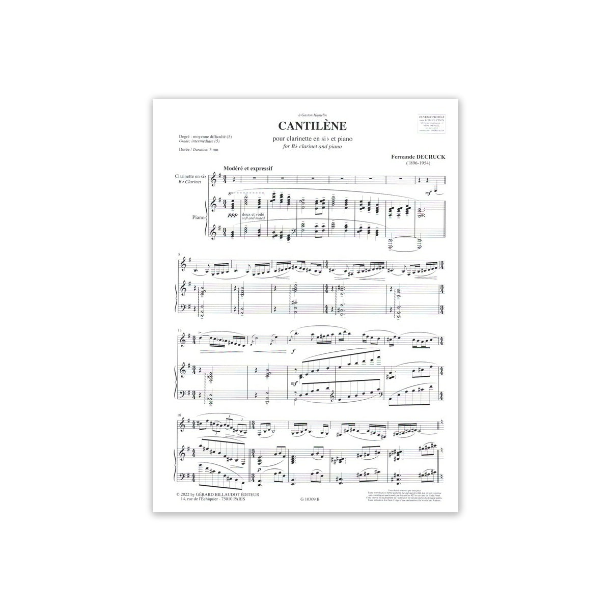 Decruck, Cantilène View 1