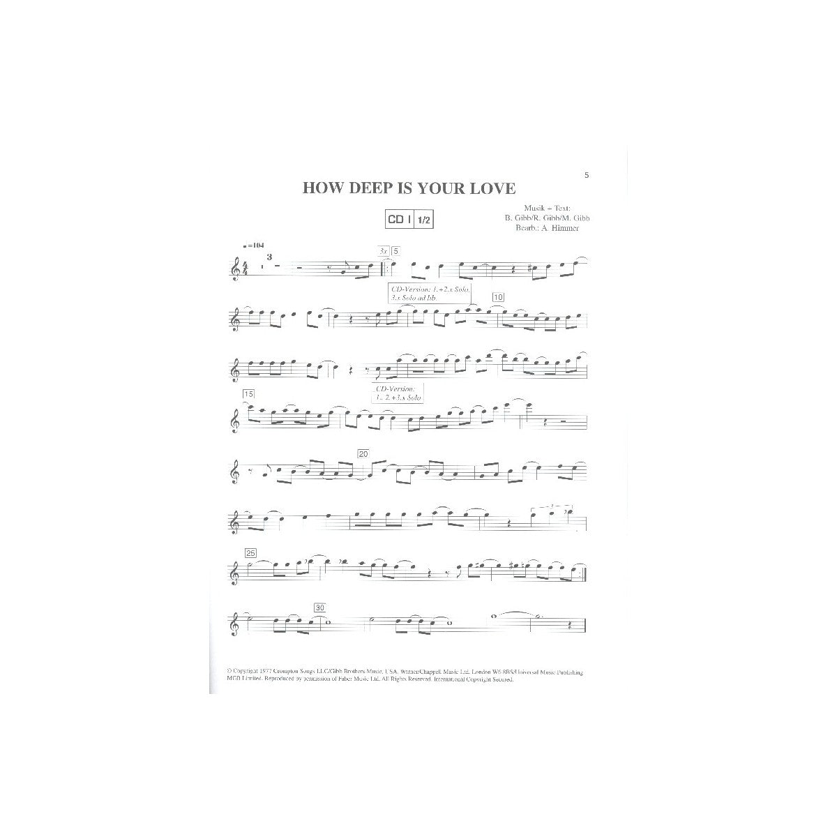 Popular Collection 1, Altsax solo View 2