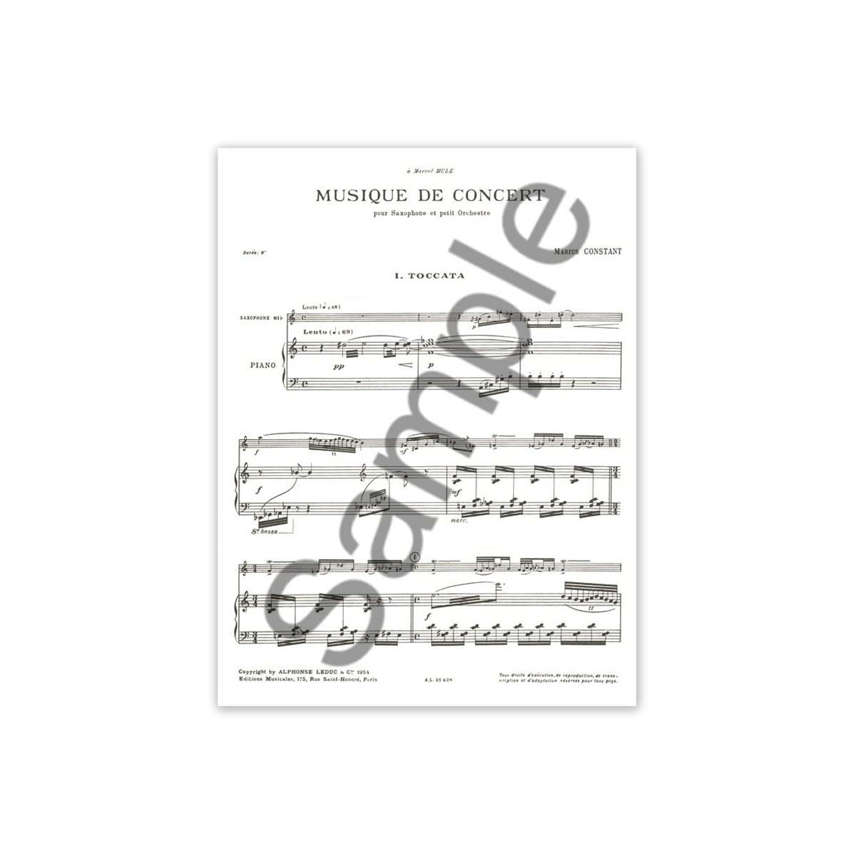 Constant, Musique de concert View 2