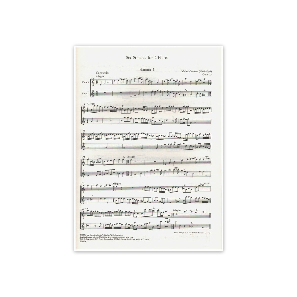 Corrette, Six Sonatas