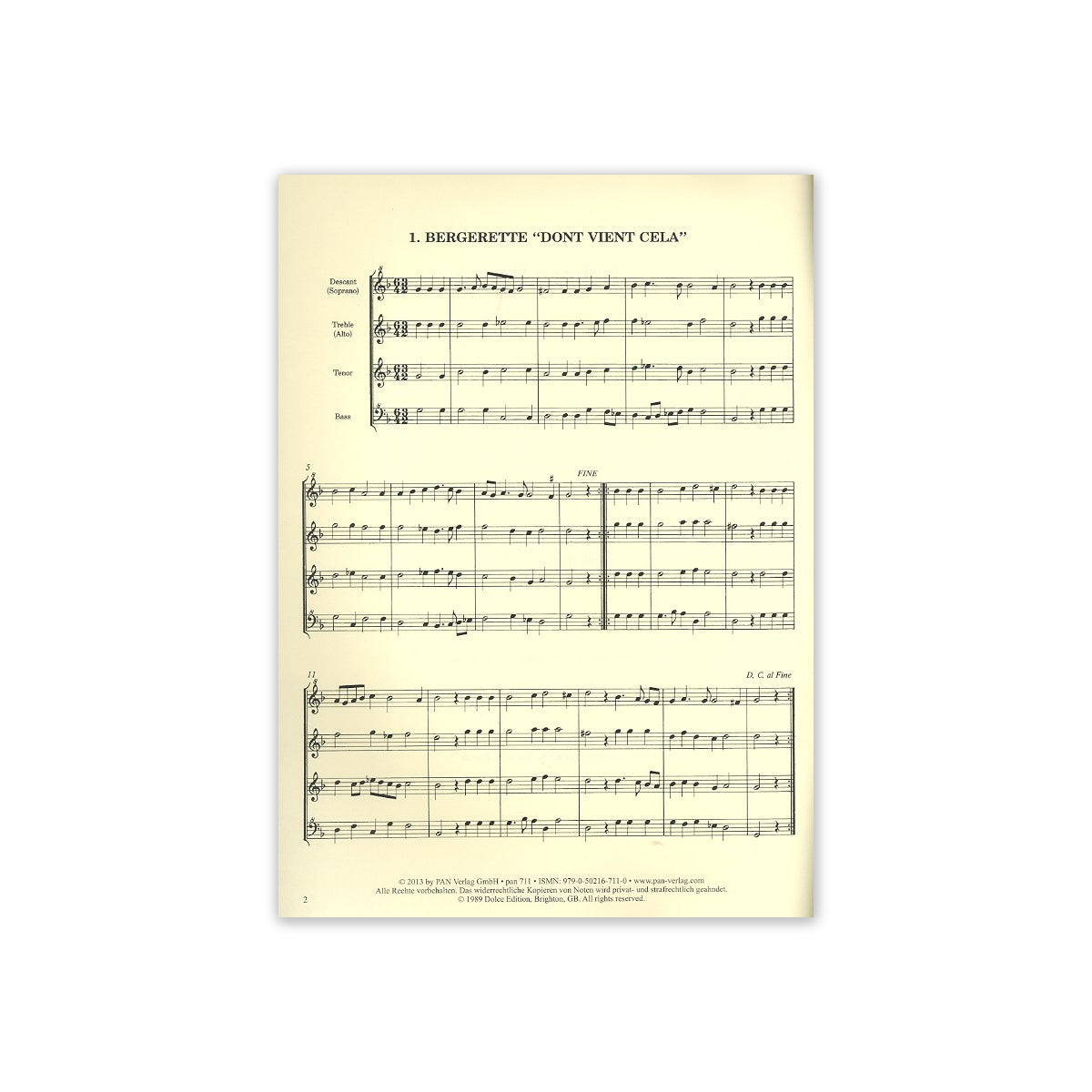 Susato, 24 Tänze (SATB) View 1