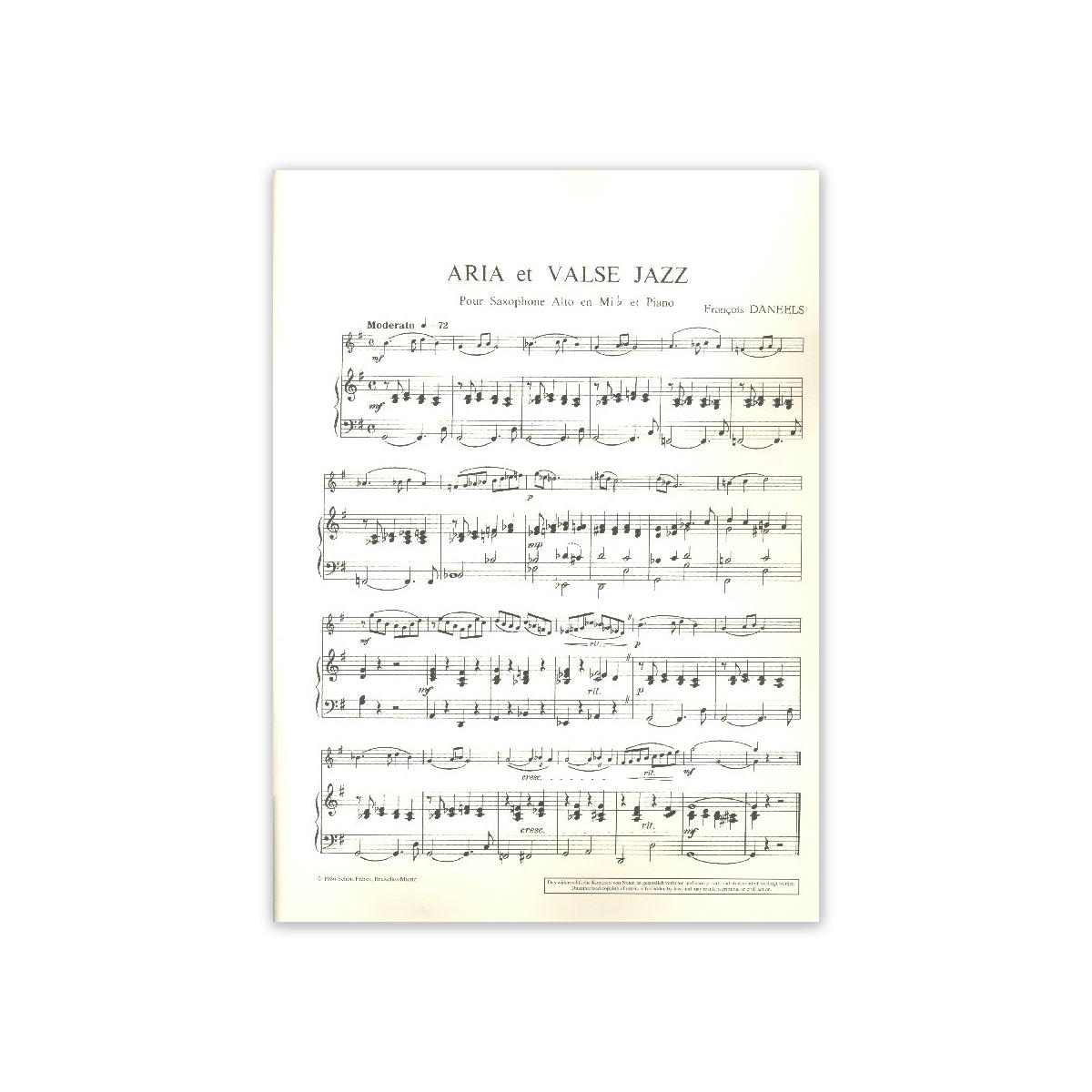 Daneels, Aria et valse jazz View 1