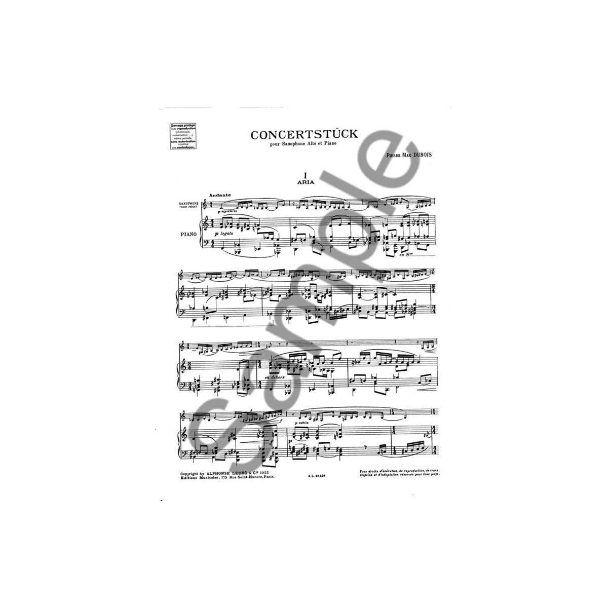 Dubois, Concertstück View 2
