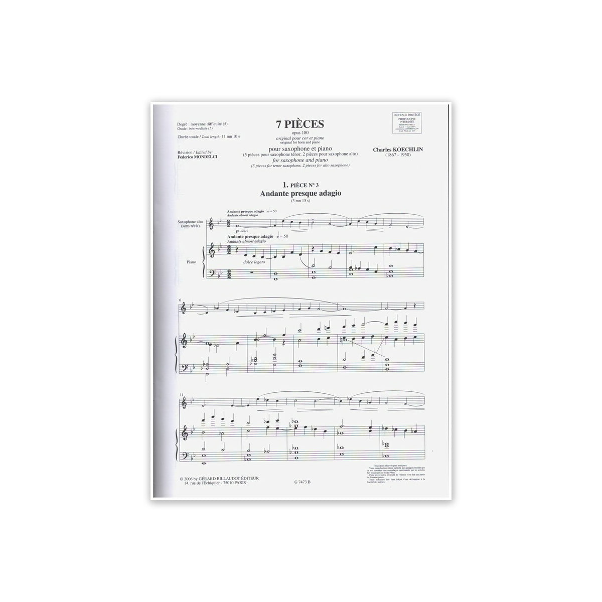 Koechlin, 7 pieces op.18 View 1