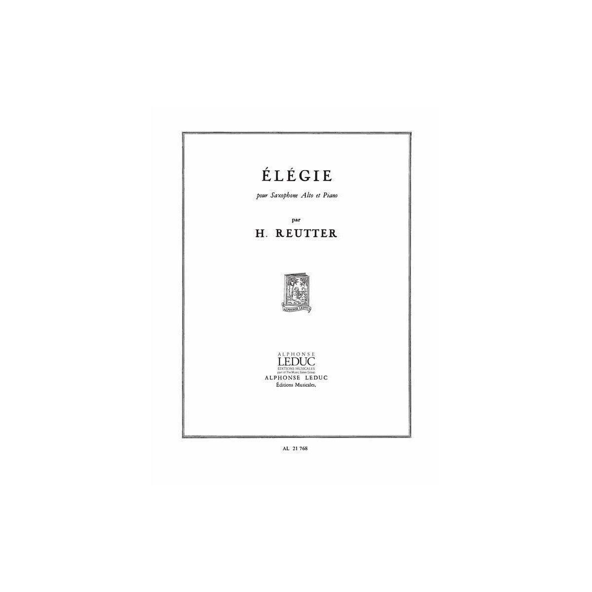 Reutter, Élégie View 1