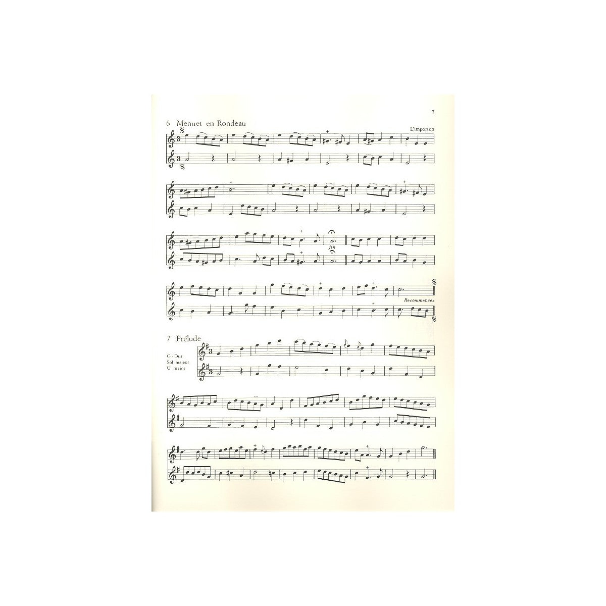 Boismortier, 55 leichte Stücke View 1