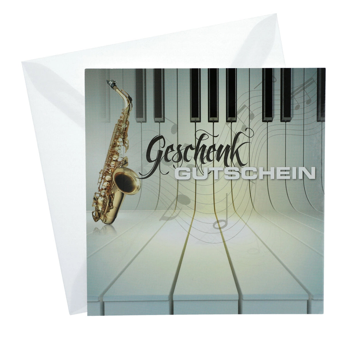 Postcard voucher SAXOPHONE