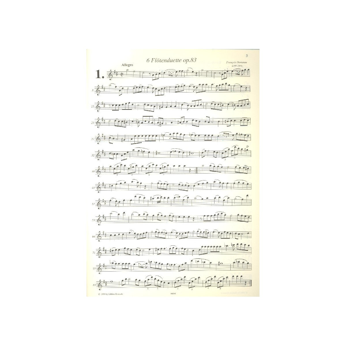 Devienne, 6 Duette op.83 View 1
