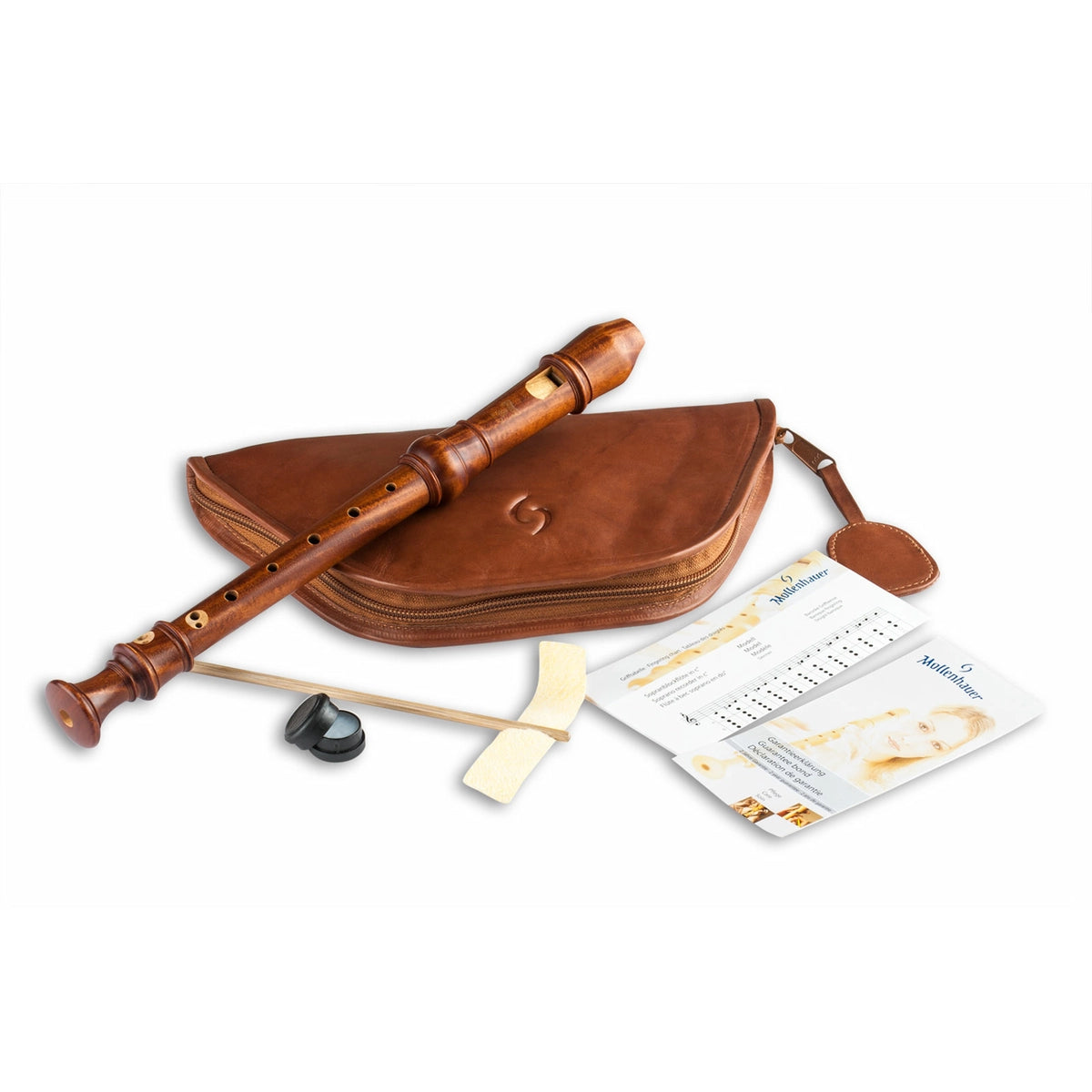 DESCANT RECORDER MOLLENHAUER DE-1101D Satinwood, tumbled