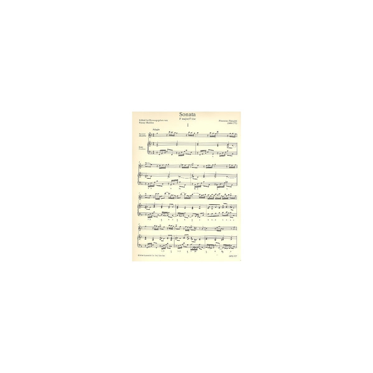 Barsanti, Sonate F-Dur View 2