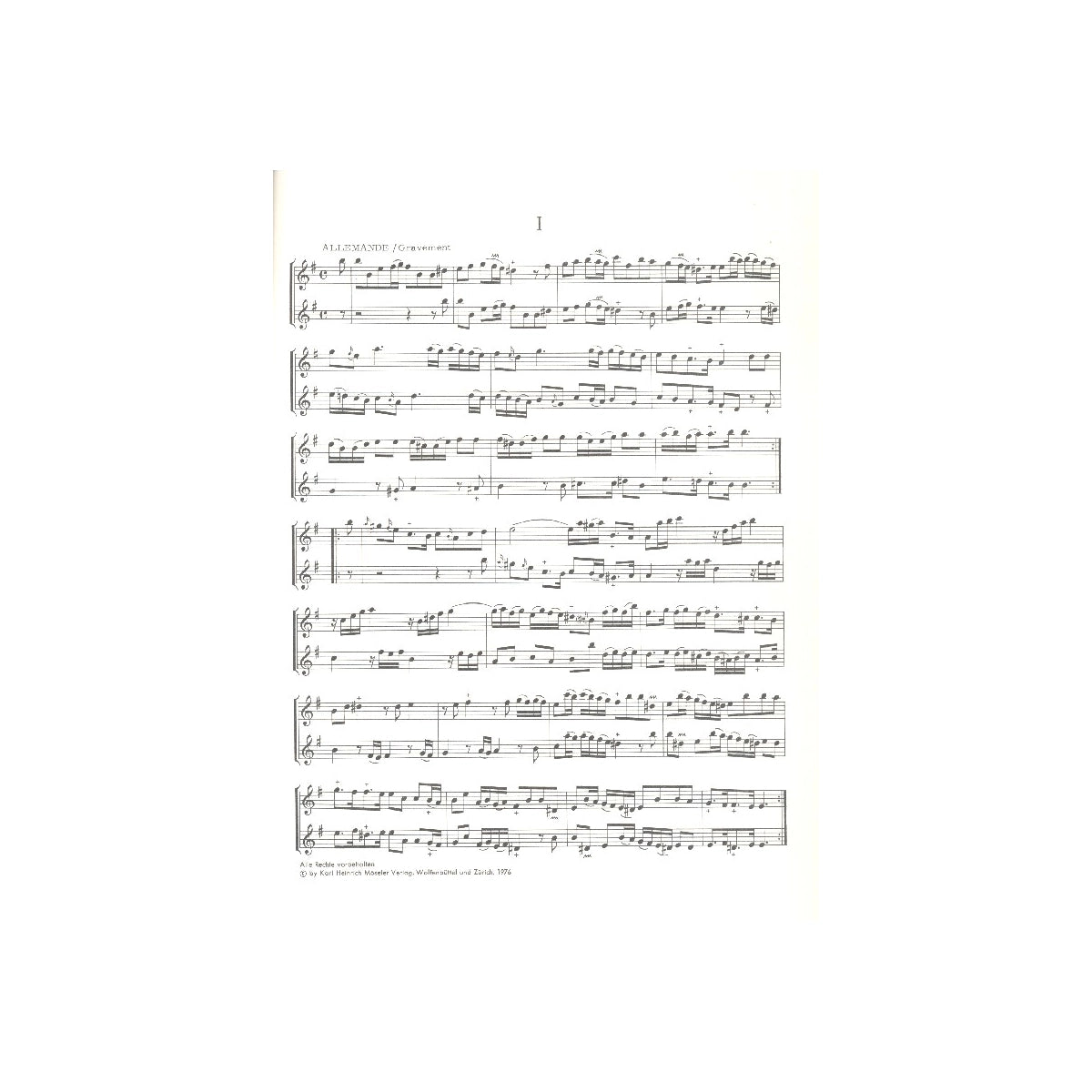 Boismortier, 6 Sonaten für 2 Fl. op.2