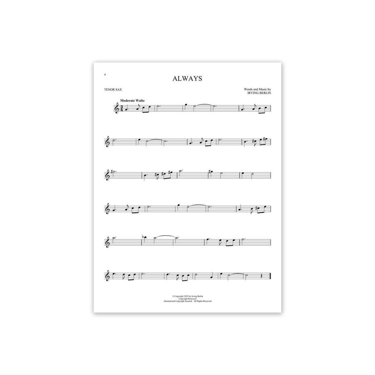 101 Most Beautiful Songs Tenorsaxophon
