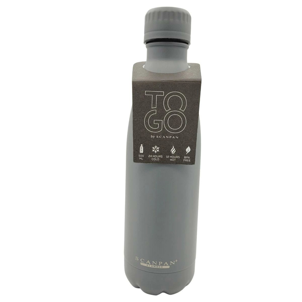 Thermos flask with REED music motif dark grey