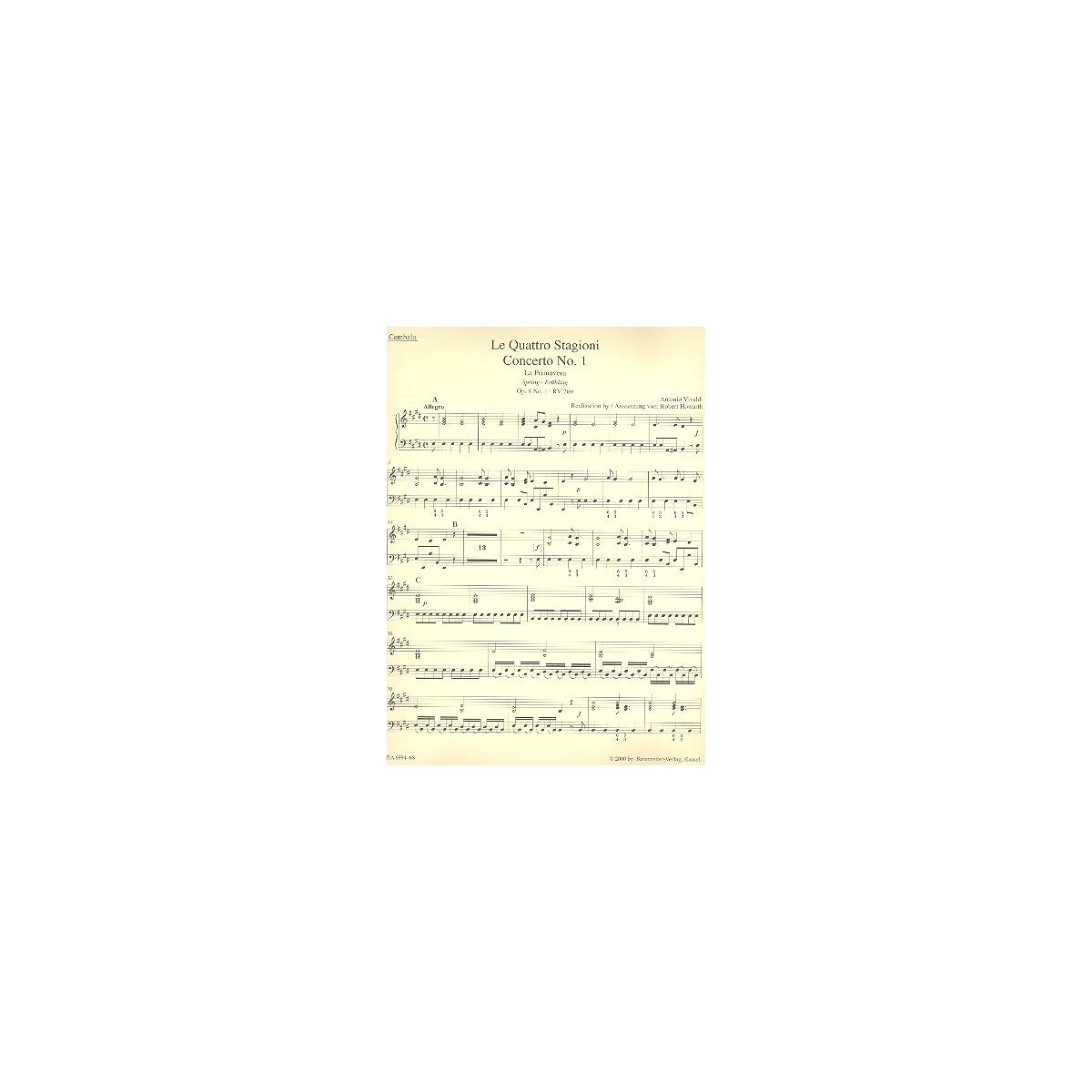 Vivaldi, Antonio Die vier Jahreszeiten für Vi View 1