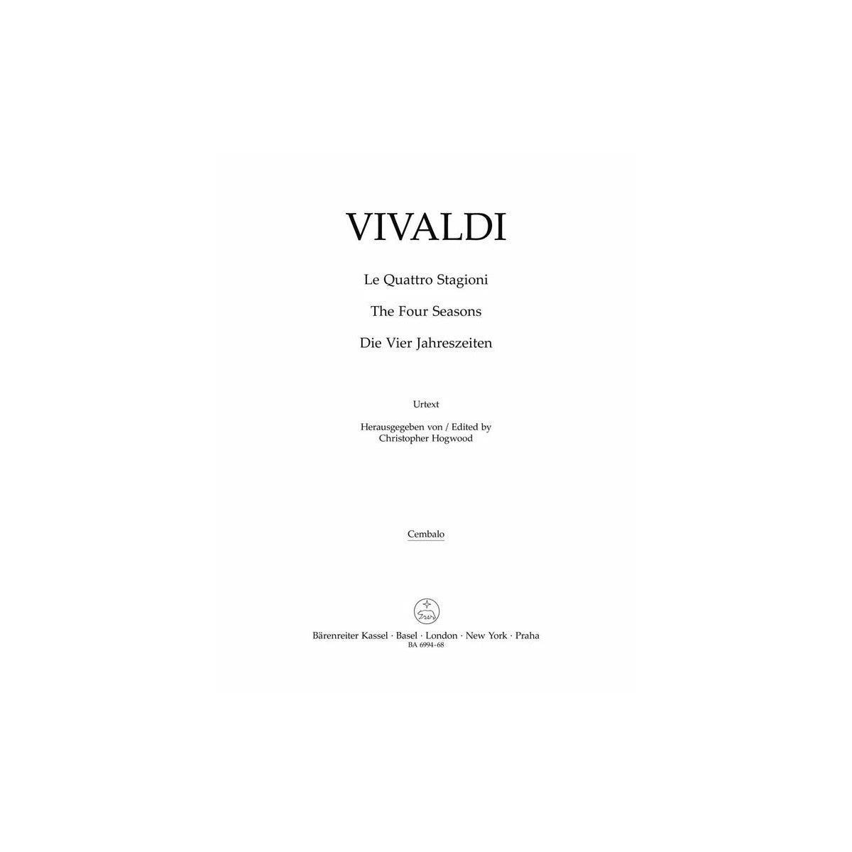 Vivaldi, Antonio Die vier Jahreszeiten für Vi View 2