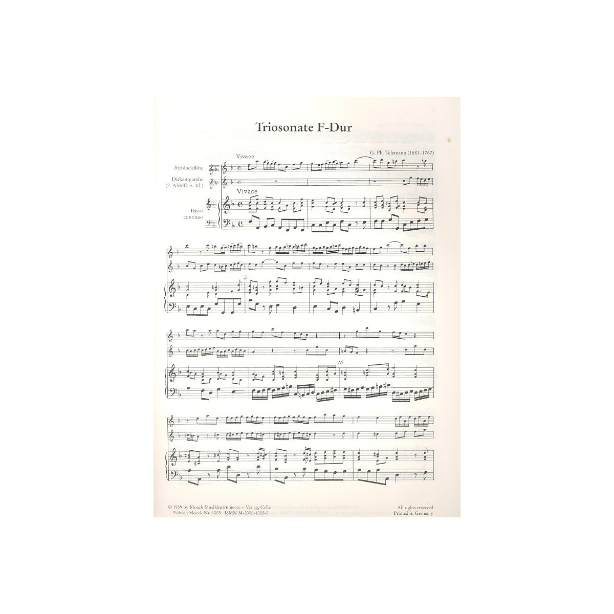 Telemann, Triosonate F-Dur View 1