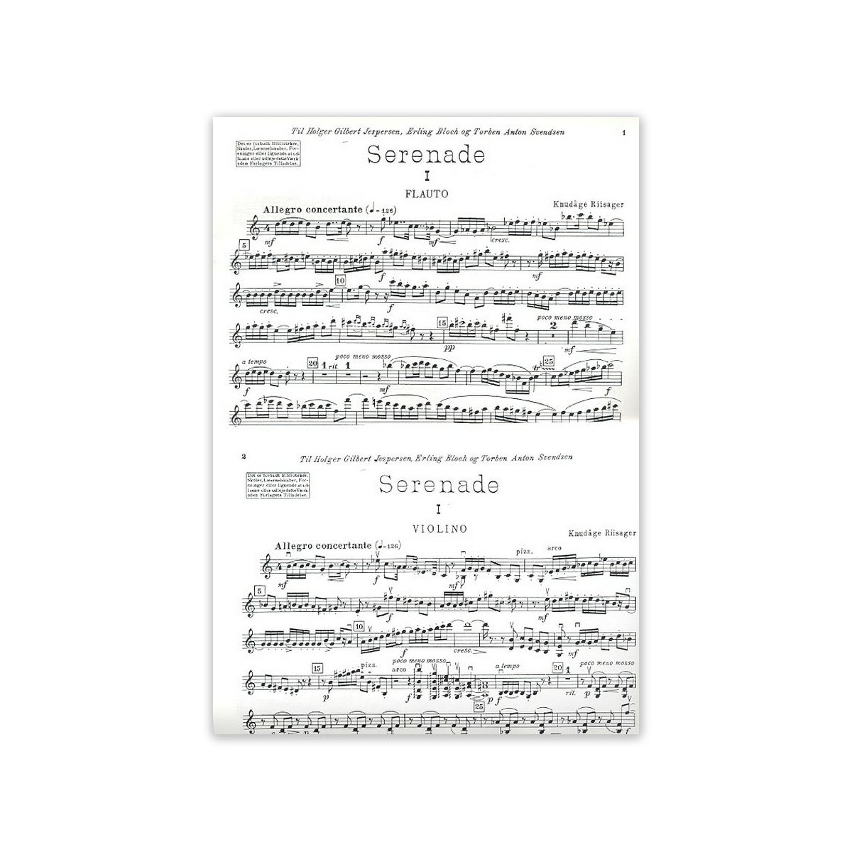 Riisager, Serenade View 1
