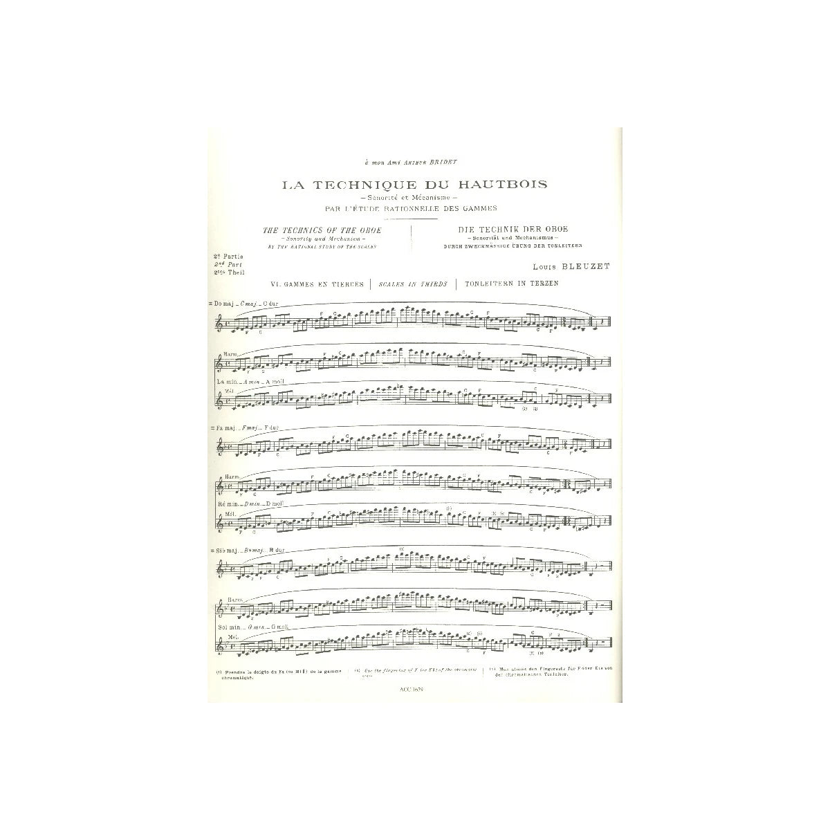 Bleuzet, Louis Die Technik der Oboe Band 2 (d View 2