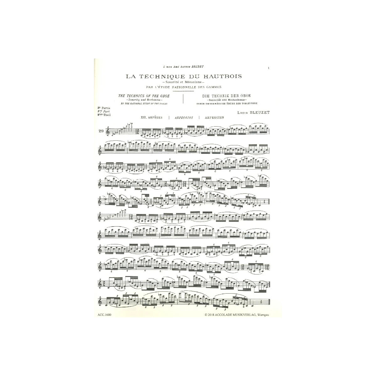 Bleuzet, Louis Die Technik der Oboe Band 3 (d View 1