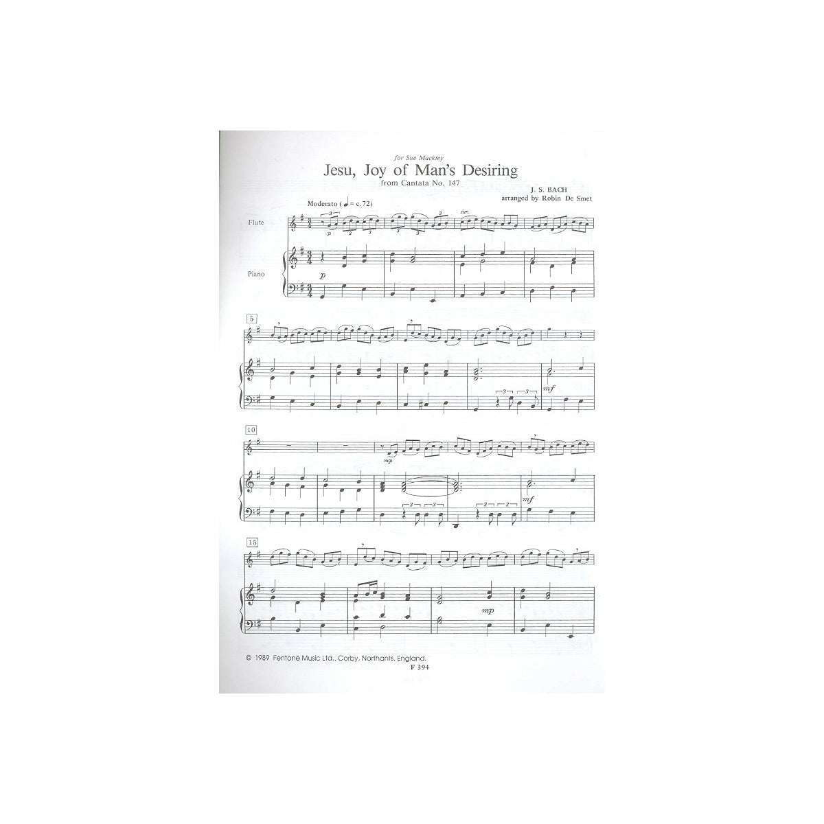 Bach, Jesu Joy of Man's Desire View 1
