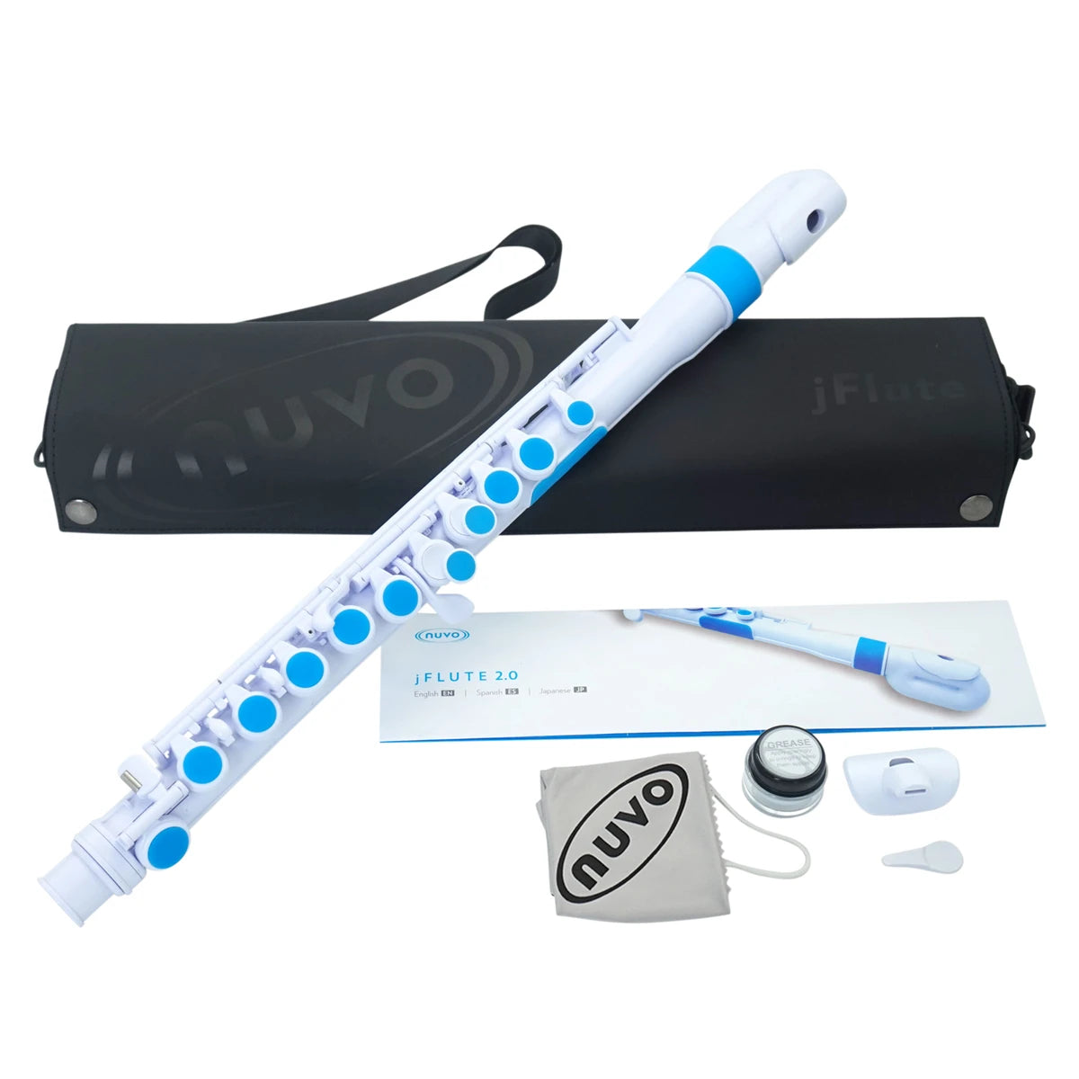 FLÖTE NUVO JFLUTe 2.0 WEIß-Blau View 1