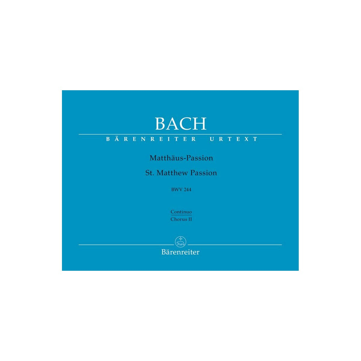 Bach, Johann Sebastian Matthäus-Passion BWV24-51122 View 2