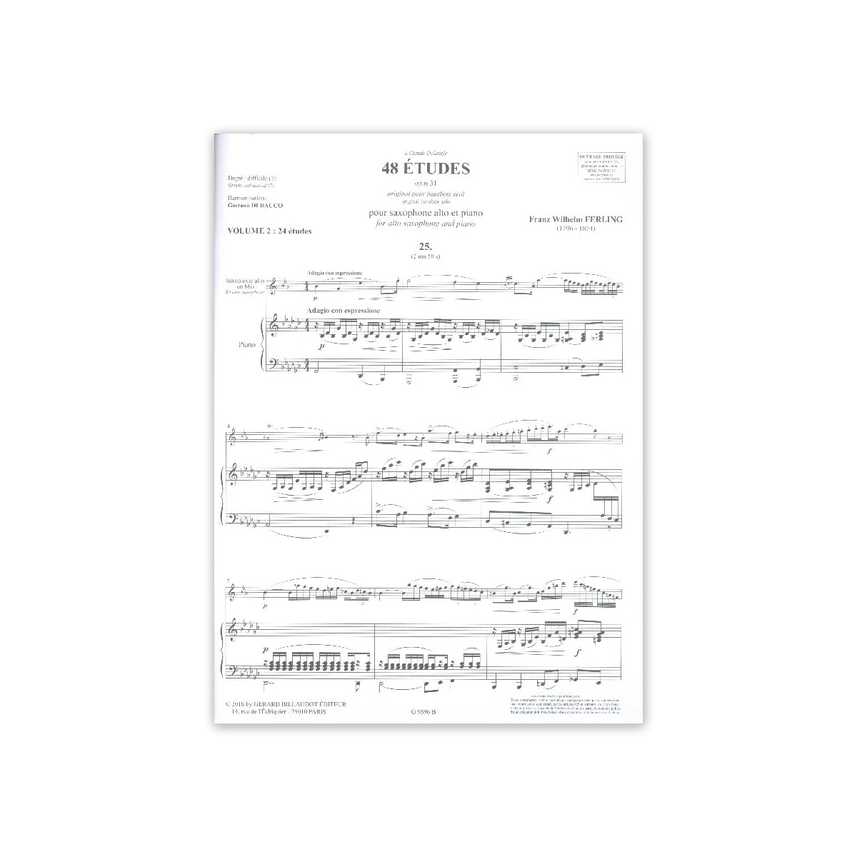 Ferling, Franz Wilhelm 48 Études op.31 vol.2