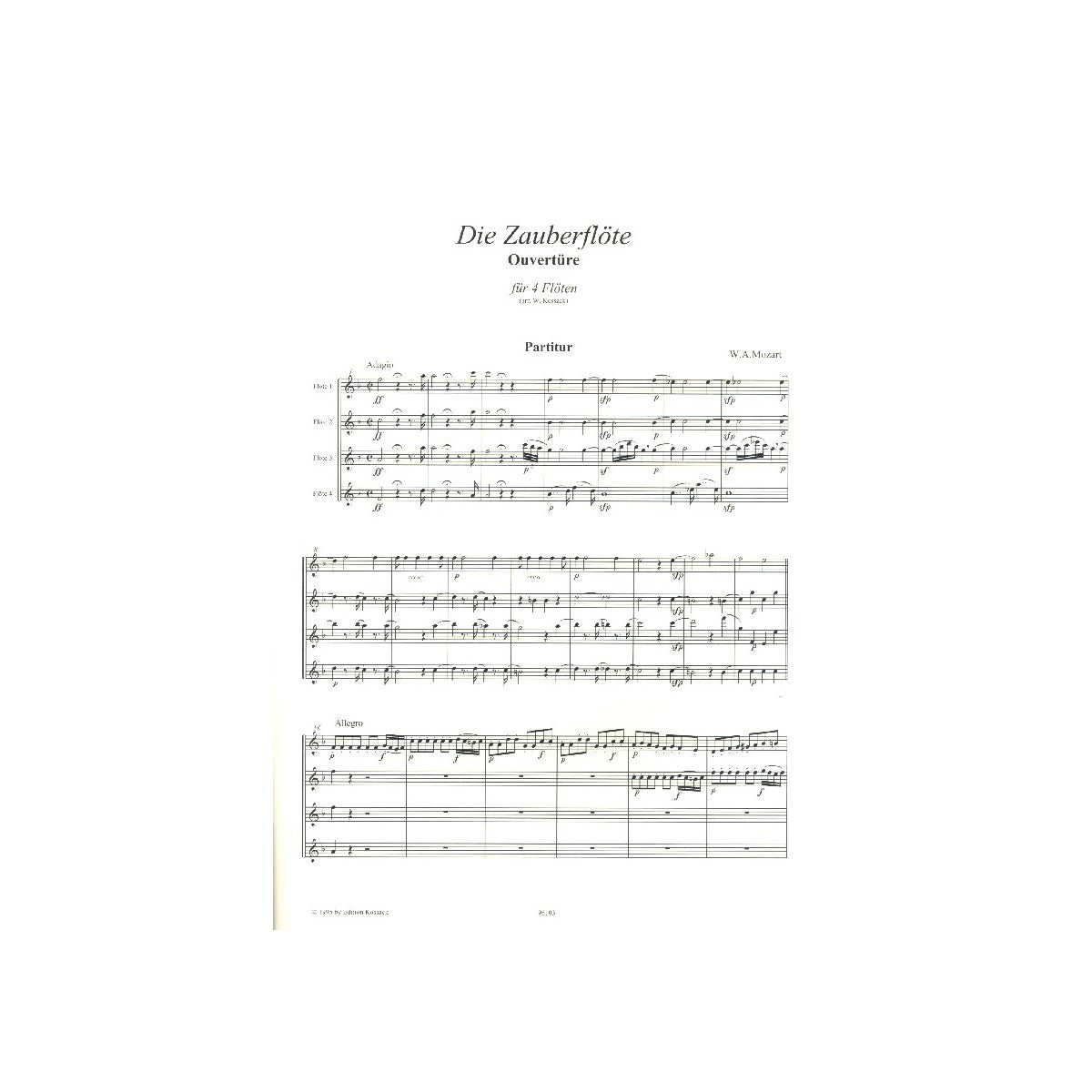Mozart, Ouvertüre zu "Die Zauberflöte" View 2