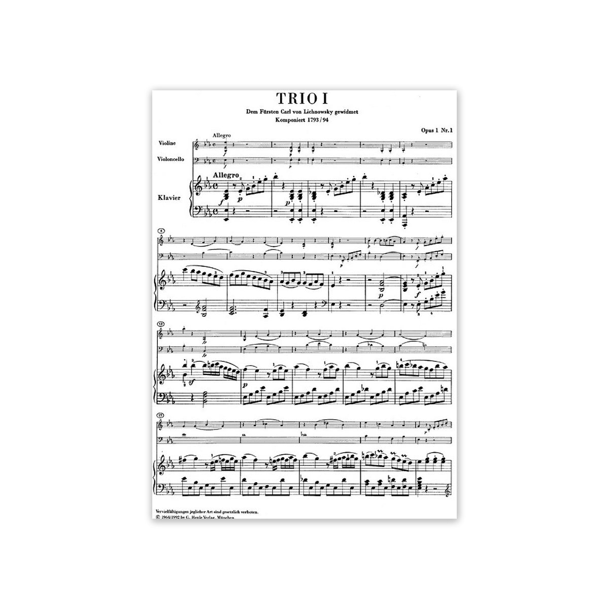 Beethoven, Ludwig van Klaviertrios Band 1 View 1