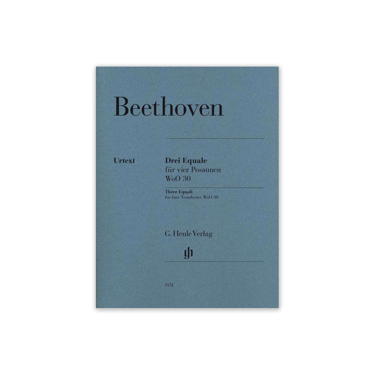 Beethoven, Ludwig van 3 Equale WoO30 für 4 Po