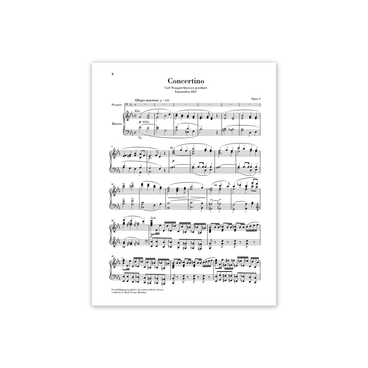 David, Ferdinand Concertino Es-dur op.4 für P