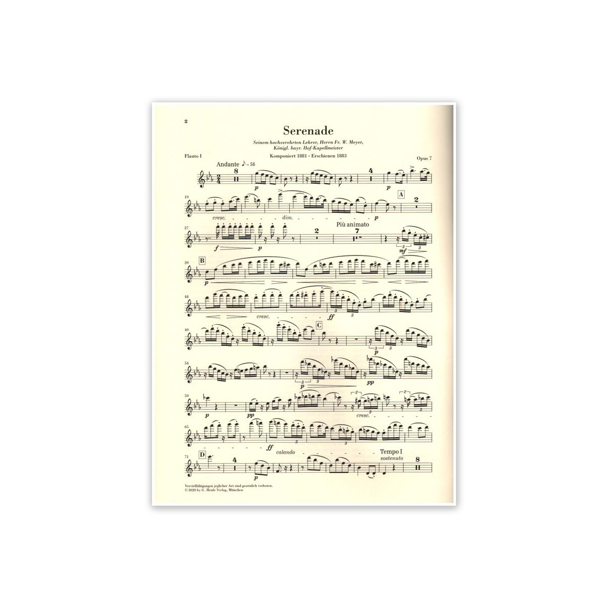 Strauss, Richard Serenade Es-Dur op.7 für 13