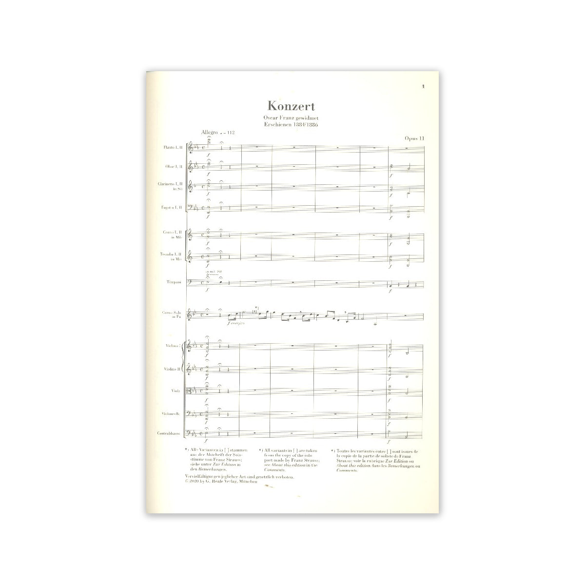 Strauss, Richard Konzert Es-Dur Nr.1 op.11 fü-51737