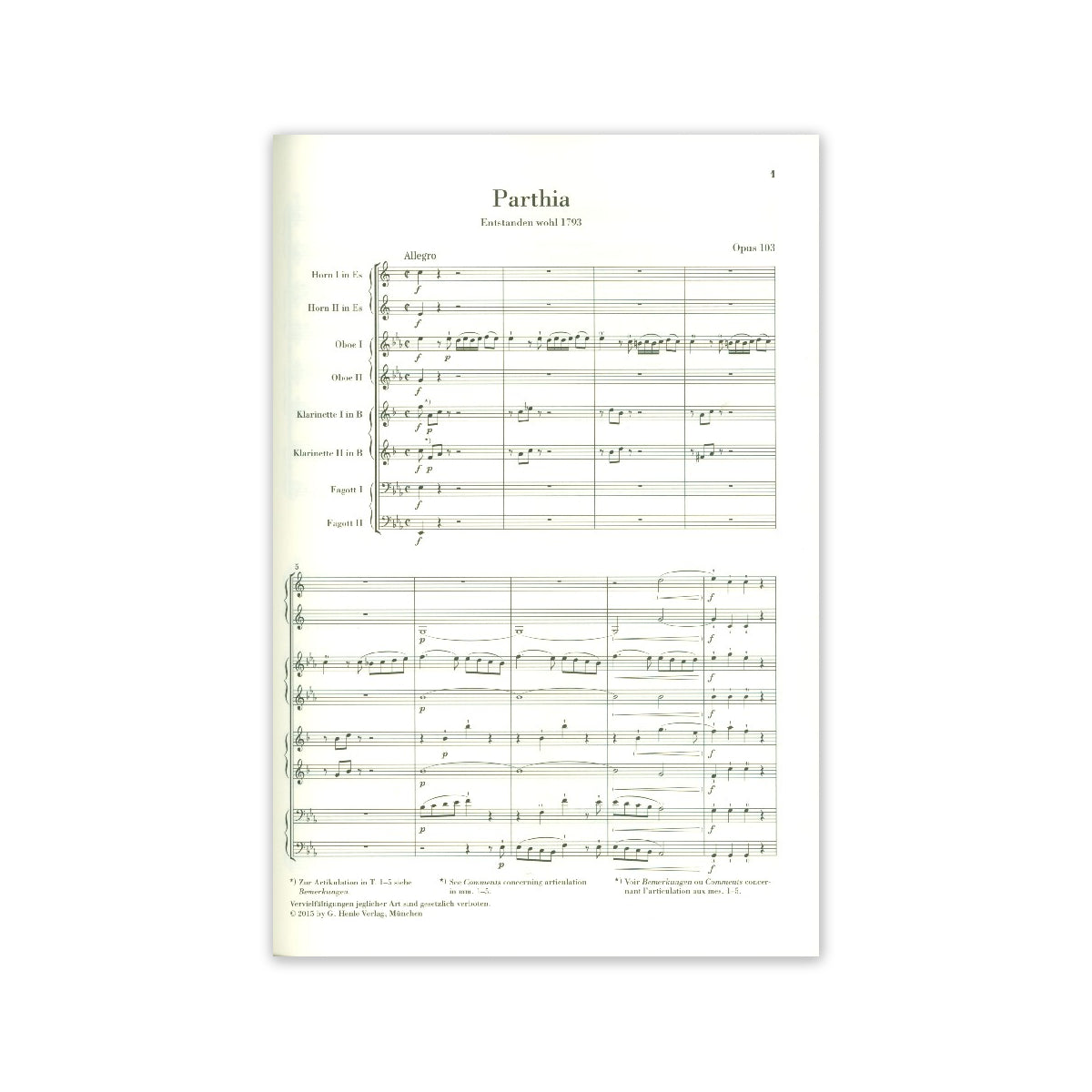 Beethoven, Ludwig van Parthia op.103 und Ro-51738