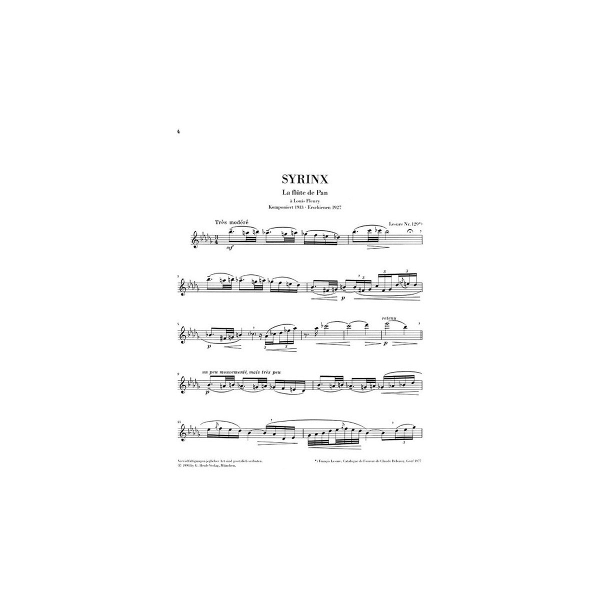 Debussy, Syrinx-5250 View 1