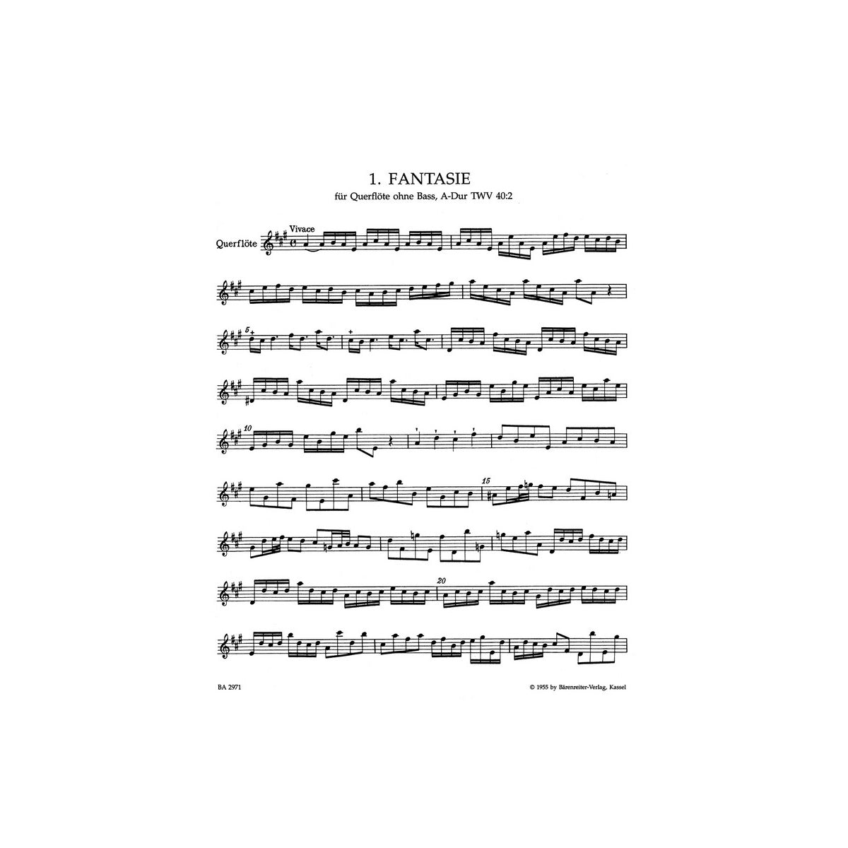 Telemann, 12 Fantasien