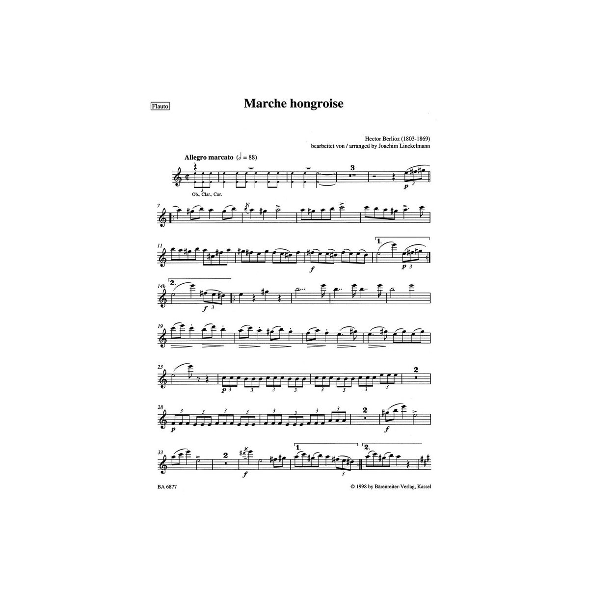 Berlioz, Marche Hongroise