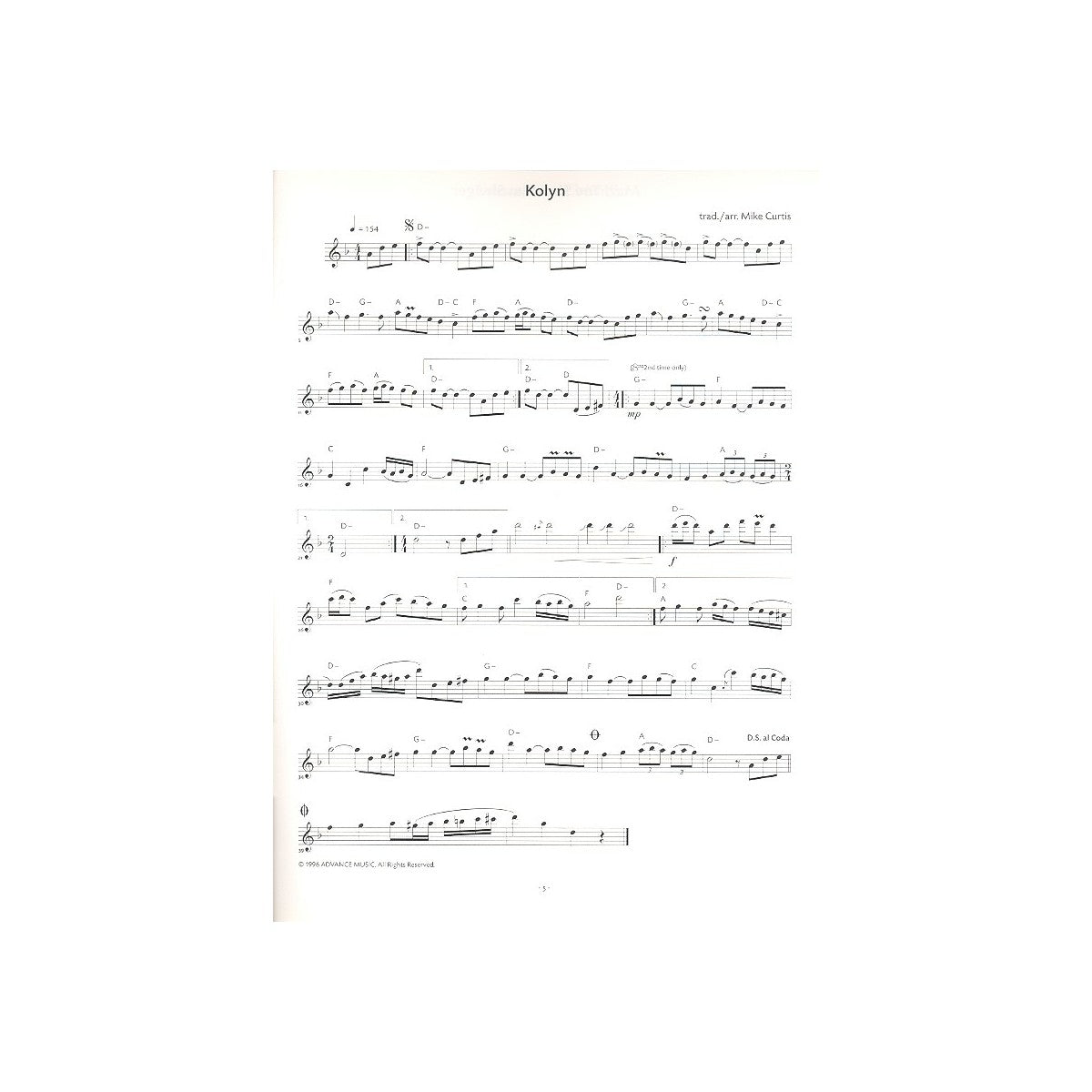Curtis, Klezmer Repertoire 1 View 2