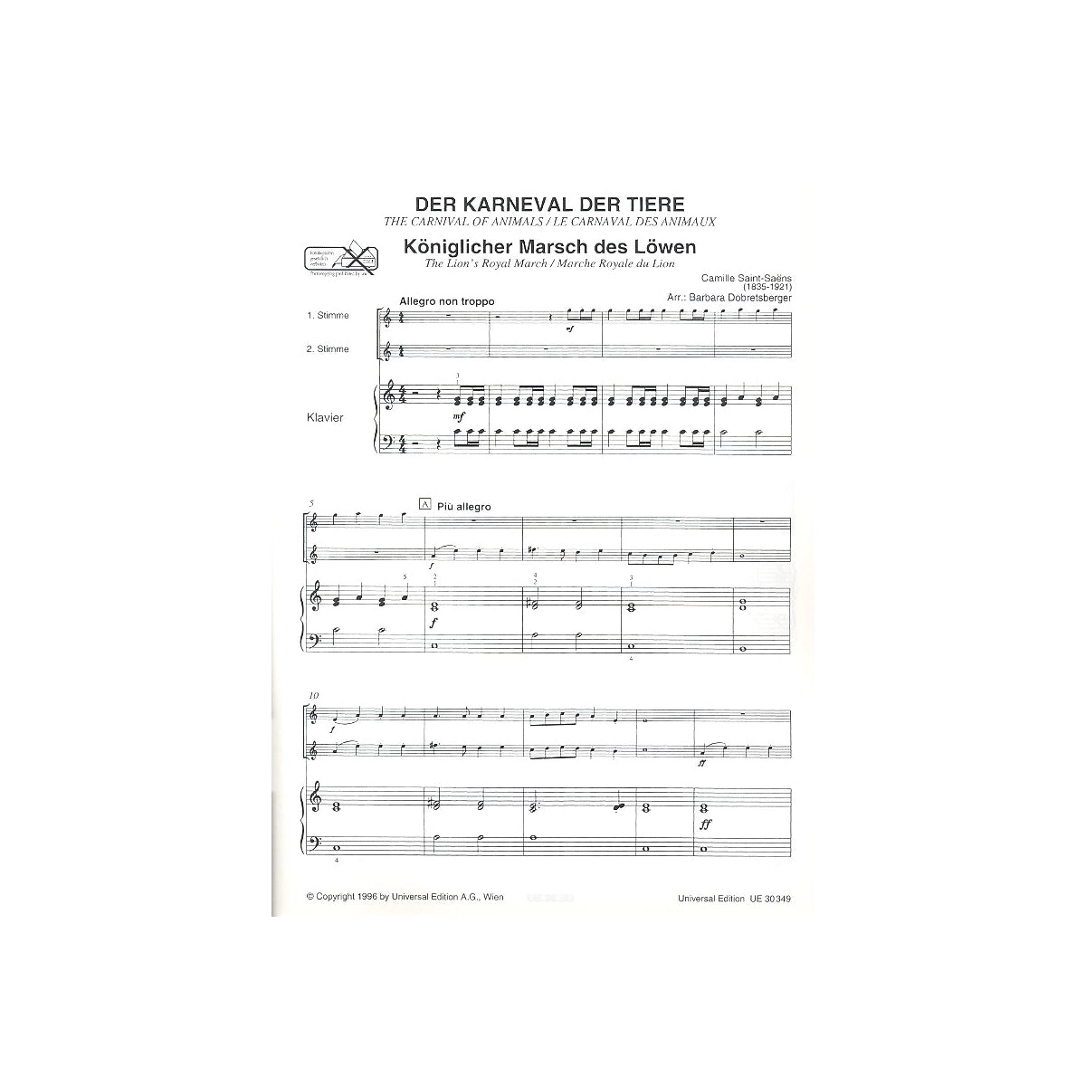 Saint-Saëns, Karneval der Tiere