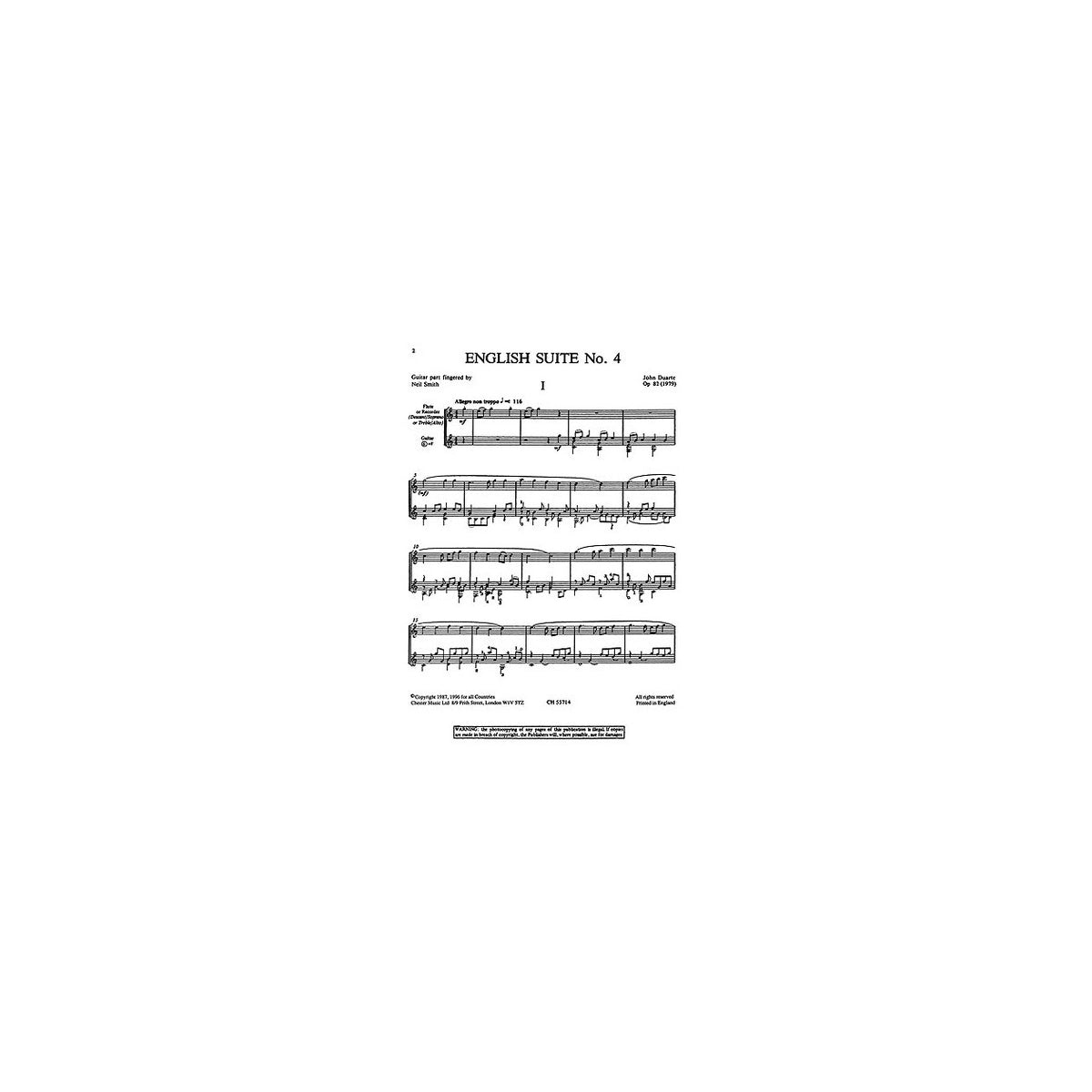 Duarte, English Suite 4